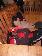 ...och några sov riktigt gott.