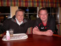 ...dök Tommy Söderberg upp och tog en fika med oss.