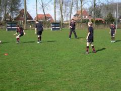 ...när övriga laget tränade.