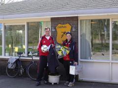 Vi fick också blommor!!