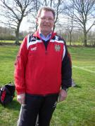 Busschaffisen Börje utrustades med BP-kläder så att han kunde följa oss under cupen.