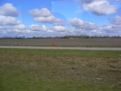 Ett platt jordbruksland.