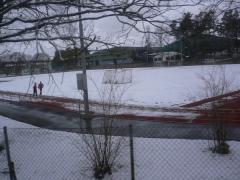 Åter på Mossen - som var täckt av otäck snö!!