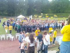 Alla lagen på  en gruppbild