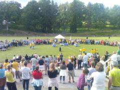 Alla (nästan) 41 lagen uppställda