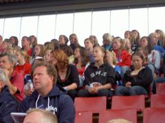 Moa M, Karro, Emelie och Tina på Tingvallavallen.