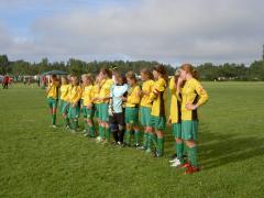 Vinst 1-0 trots matchstart 08:00. Bra jobbat tjejer