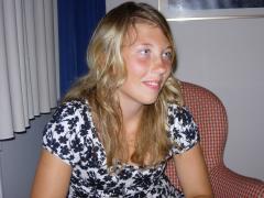 Louise var med på musiktävling i rummet