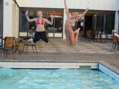 Sara och Mickis freestylehoppar.