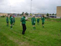 Hålla bollen i luften övning...