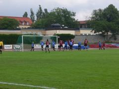 En bra BP-målchans kom på en hörna. Nicken gick i ribban.