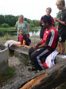 Micke, Inger och två små lirare (+ Ville och Oskar)