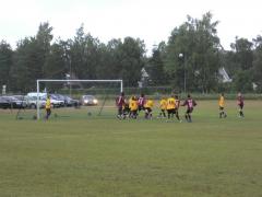 Mot Visby Gute i ösregn.