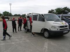 Vår handbollsbuss (som ibland vägrade backa...)