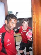 Efter det första träningspasset var ALLT blött.