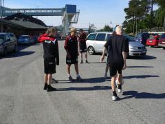 Samling vid Nynäshamns båtterminal.