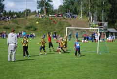 Efter en hörna i matchen mot Kuben...
