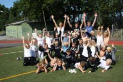 Anna, Hugo & Gustav med glada grupp 4
