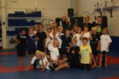Tulle, Jeppe & Walle med en glad grupp