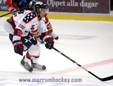 Bild: Tim Johansson gjorde mål för Mörrum i matchen mot Karlskrona