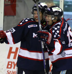 Bild: Hugo Berglund som blev målgörare i matchen mot Kungälv