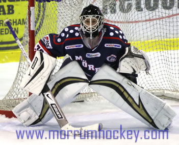 Bild: Mörrums målvakt Karl-Petter Pettersson bjuder på härliga räddningar