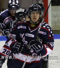 Bild: Jens Mattson - tvåmålsskytt i matchen hemma mot Halmstad