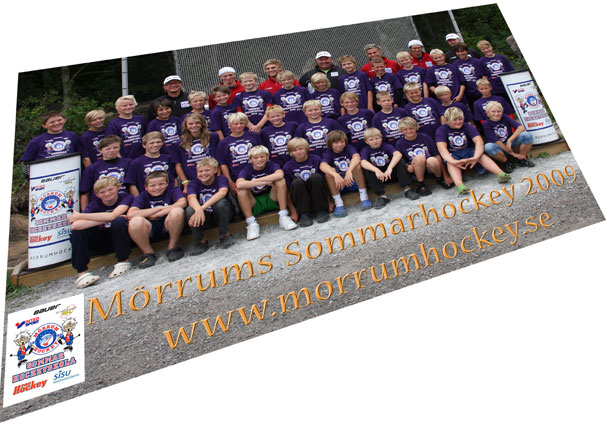 Bild: Exempelfoto från Mörrum Sommarhockeyskola 2009. OBS! Denna bildens perspektiv är manipulerad.