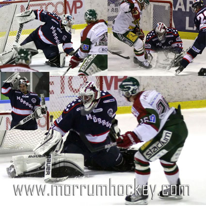 Bild: Mörrums suveräne målvakt Mikael Hajen Heintz storspelade i matchen mot Kristianstad IK