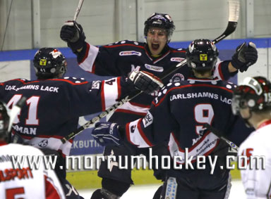 Bild: Johan Palm gjorde 1-0 i matchen hemma mot Karlskrona HK