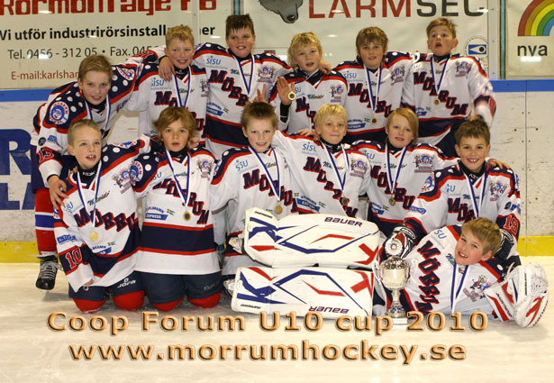 Bild: Mörrum hockey U10 - segrare i Coop Forum U10 cup 2010