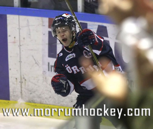Bild: 1-0 till Mörrum Hockey genom Andy Contois