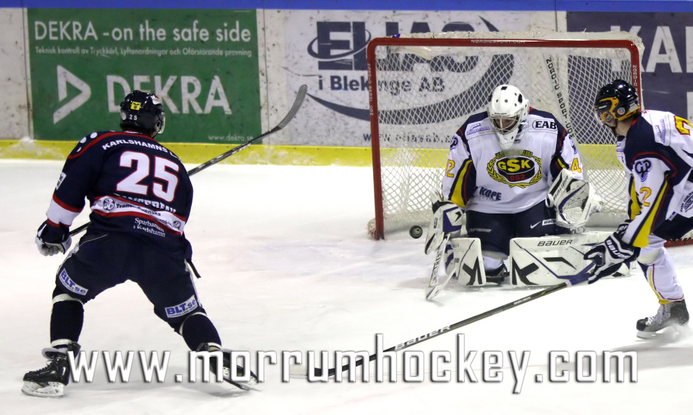 Bild: Keegan Danserau gjorde mål till Mörrum i matchen mot Gislaved SK