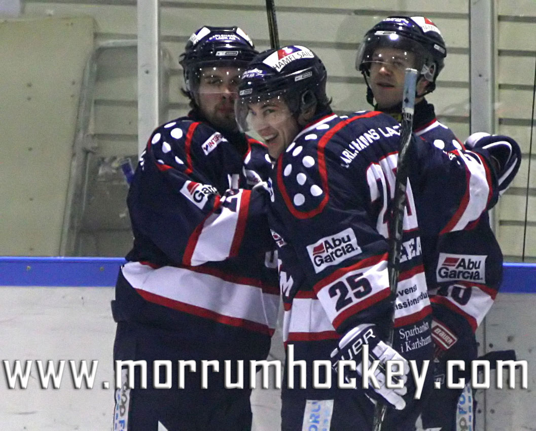 Bild: MÅÅÅL 3-0 till Mörrum genom Andy Contois assisterad av Keegan Danserau