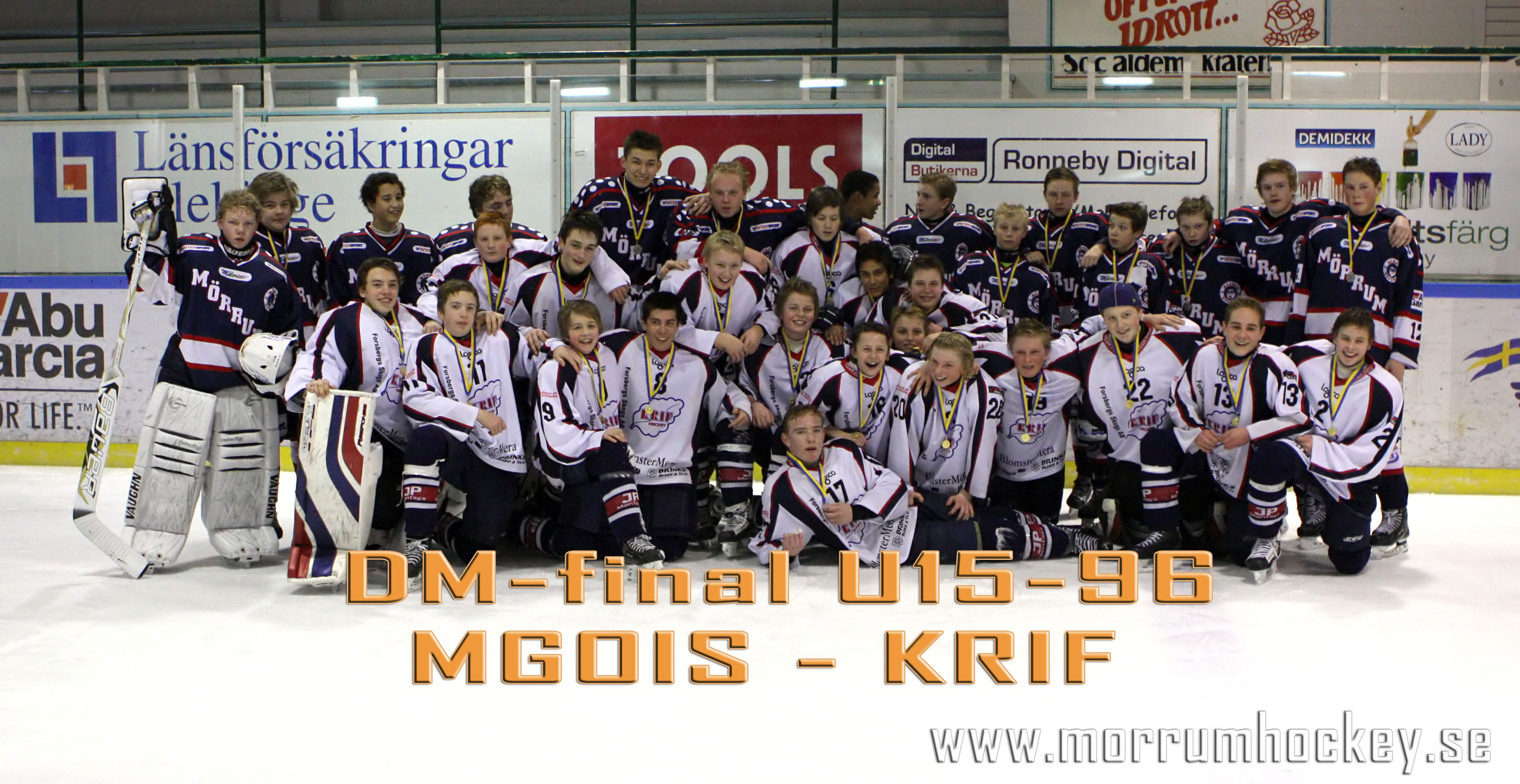 Bild: U15 DM final 2011 mellan Mörrum Hockey - Kallinge/Ronneby IF