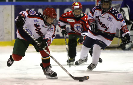 Bild: Match under Mörrum Sommarhockeyskola 2011