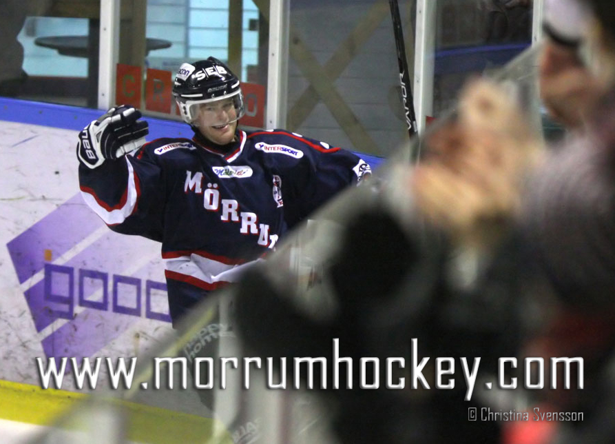 Mörrums Markus Nilsson efter snygga 5-1 målet hemma mot Helsingborg