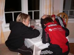 Frågesport i lag efter middagen