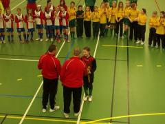 Tina får pris som lagets (Grön) lirare