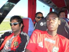 MP3 och DVD. Det visades film nästan oavbrutet.