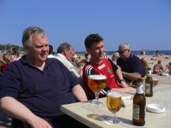 Skönt med sol och frisk luft tyckte bussresenärerna.