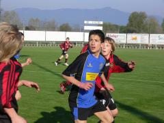 Första matchen mot Regina (Schweiz).