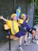 När vi kom hem var det bara att ladda om inför nästa match: Sverige-England.