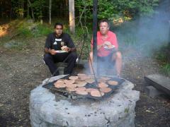 Middagen fixade vi själva första kvällen