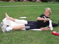 Tolv stygn på knät