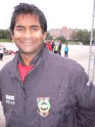 En glad Pommac-duschad Micke